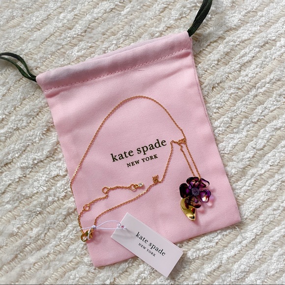 NWT Kate Spade Petal Pushers flower necklace - Picture 7 of 14